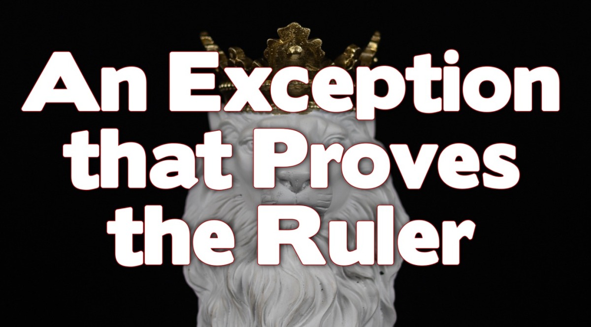 John 5: An Exception that Proves the Ruler